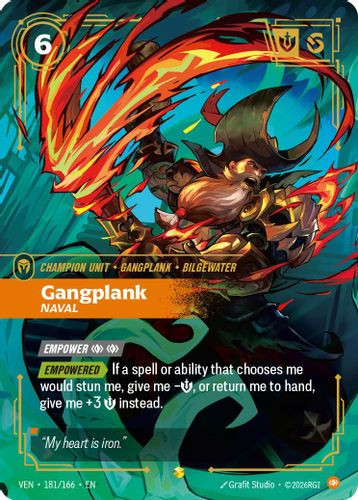 |RB04|[VEN-181/166](ON) Gangplank - Naval {Foil}