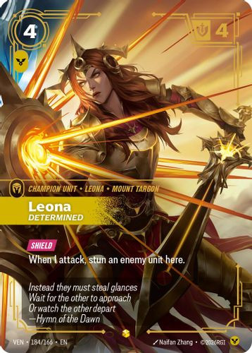 |RB04|[VEN-184/166](ON) Leona - Determined {Foil}