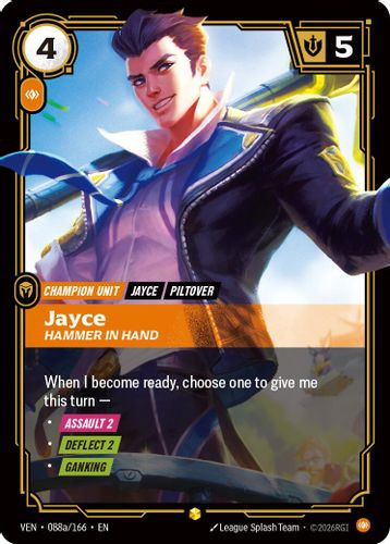 |RB04|[VEN-088a/166](AA) Jayce - Hammer in Hand {Alt Art} {Foil}