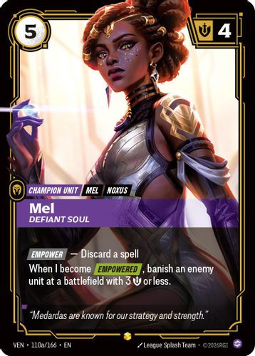 |RB04|[VEN-110a/166](AA) Mel - Defiant Soul {Alt Art} {Foil}