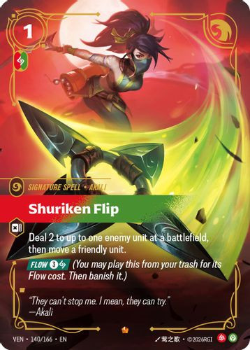 |RB04|[VEN-140/166](E) Shuriken Flip {Foil}