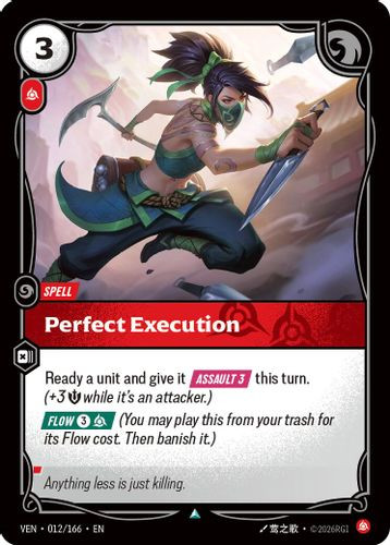 |RB04|[VEN-012/166](U) Perfect Execution {Foil}