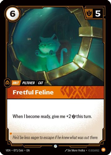 |RB04|[VEN-071/166](C) Fretful Feline {Foil}