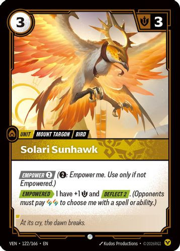 |RB04|[VEN-122/166](C) Solari Sunhawk {Foil}