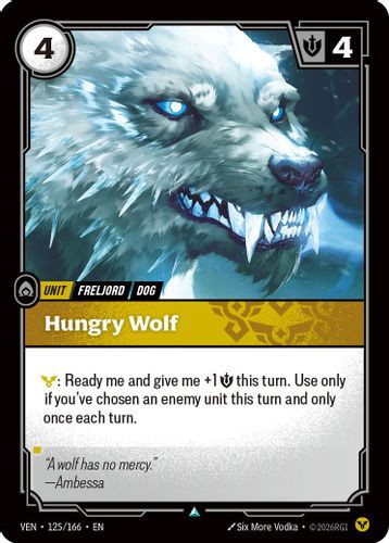 |RB04|[VEN-125/166](U) Hungry Wolf {Foil}