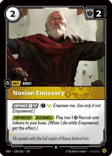 |RB04|[VEN-128/166](U) Noxian Emissary {Foil}