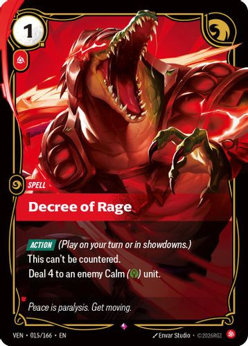 |RB04|[VEN-015/166](R) Decree of Rage {Foil}