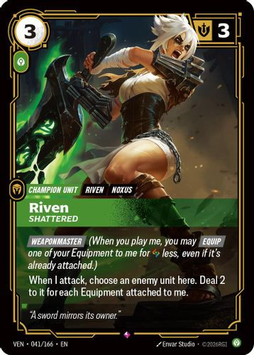 |RB04|[VEN-041/166](R) Riven - Shattered {Foil}
