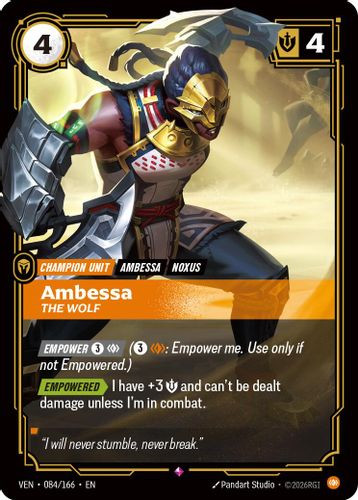|RB04|[VEN-084/166](R) Ambessa - The Wolf {Foil}