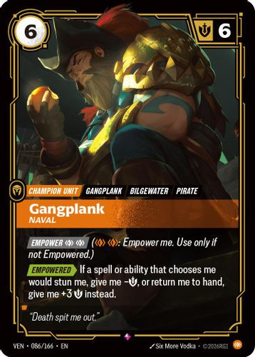|RB04|[VEN-086/166](R) Gangplank - Naval {Foil}
