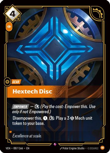 |RB04|[VEN-087/166](R) Hextech Disc {Foil}
