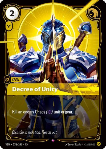 |RB04|[VEN-131/166](R) Decree of Unity {Foil}