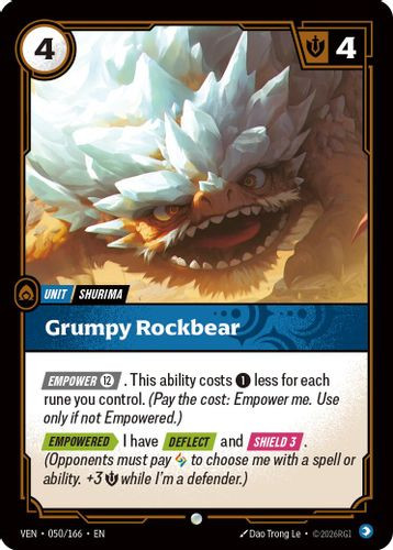 |RB04|[VEN-050/166](C) Grumpy Rockbear