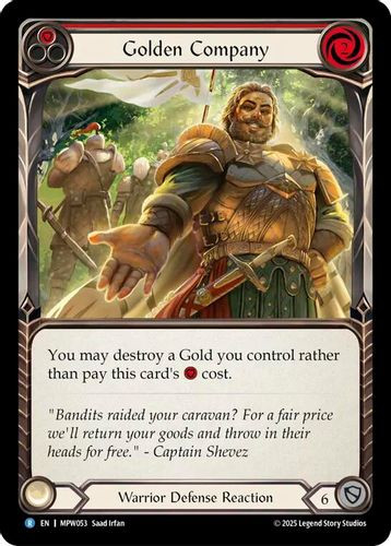 [FAB21 1st][MPW-053](R) Golden Company (Red) (Rainbow Foil)