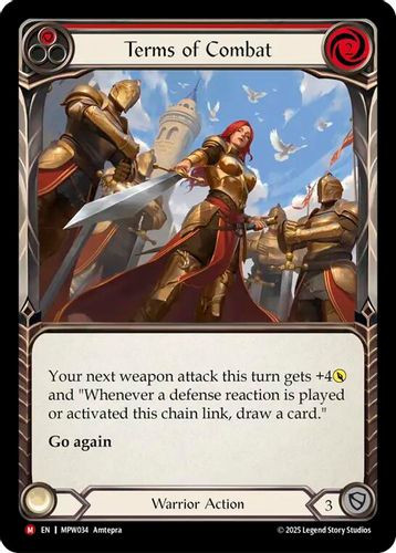 [FAB21 1st][MPW-034](M) Terms of Combat (Rainbow Foil)