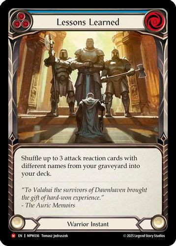 [FAB21 1st][MPW-036](M) Lessons Learned (Blue) (Rainbow Foil)