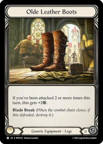 [FAB21 1st][MPW-143](C) Olde Leather Boots (Cold Foil)