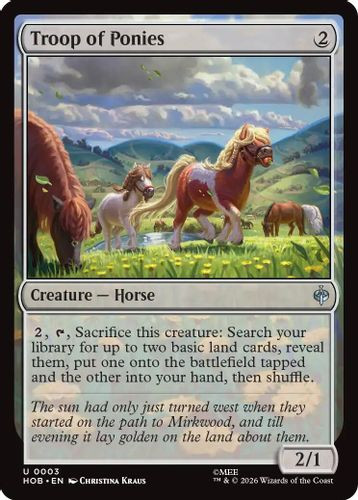 [HOB-0003](U) Troop of Ponies (Foil)