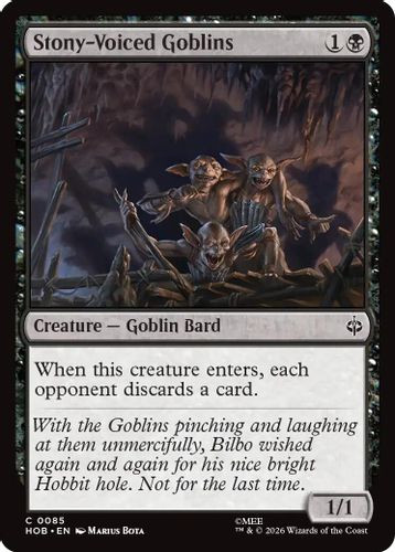 [HOB-0085](C) Stony-Voiced Goblins (Foil)