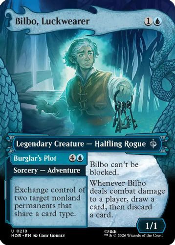 [HOB-0218](U) Bilbo, Luckwearer // Burglar's Plot (Showcase) (Foil)