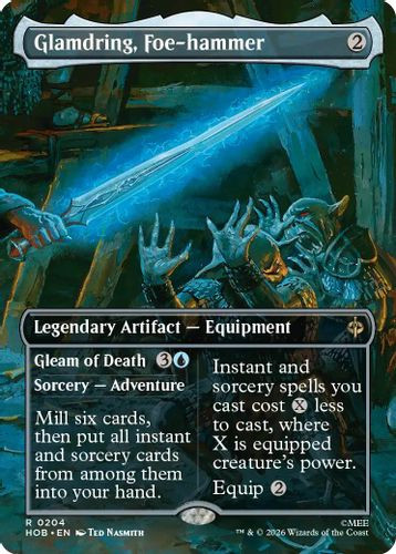 [HOB-0204](R) Glamdring, Foe-hammer // Gleam of Death (Borderless)