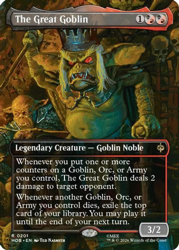 [HOB-0201](R) The Great Goblin (Borderless) (Foil)