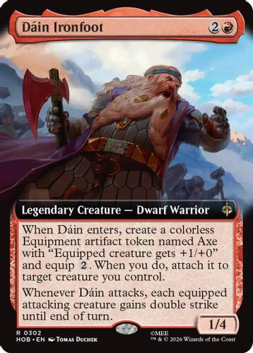 [HOB-0302](R) Dain Ironfoot (Extended Art) (Foil)