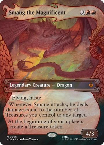 [HOB-0265](M) Smaug the Magnificent (Showcase) (Surge Foil)