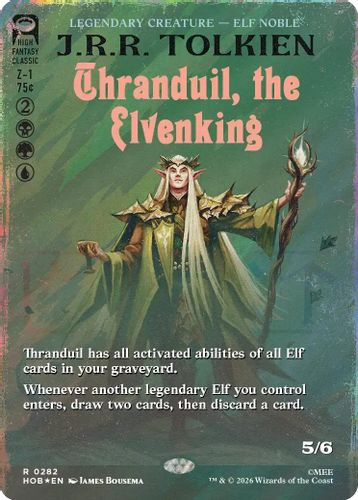 [HOB-0282](R) Thranduil, the Elvenking (Borderless) (Surge Foil)