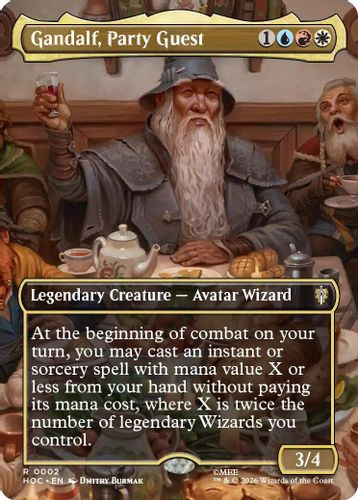 [HOC-0002](R) Gandalf, Party Guest (Borderless) (Foil)
