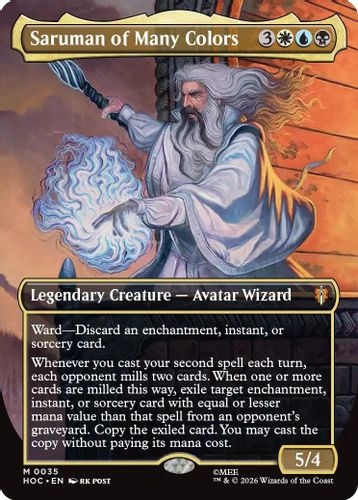 [HOC-0035](M) Saruman of Many Colors (Borderless) (Foil)