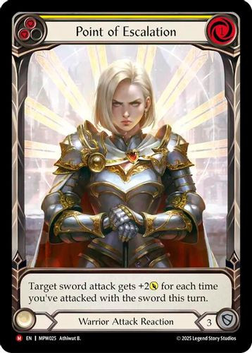 [FAB21 1st][MPW-025](M) Point of Escalation (Extended Art) (Rainbow Foil)