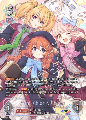 [CP04-SP06cEN](SP) Yuni, Chloe & Chieru (SP Foil)