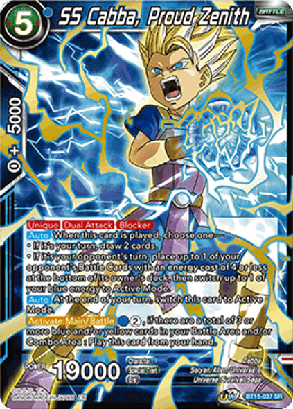 BT15-037SR SS Cabba, Proud Zenith