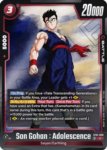 [ST01-009](C) Son Gohan : Adolescence {Foil}