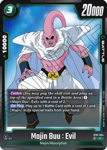 [ST01-034](C) Majin Buu : Evil {Foil}