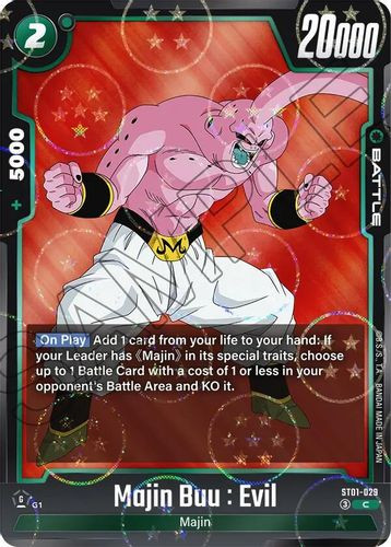 [ST01-029](C) Majin Buu : Evil {Alt Foil}