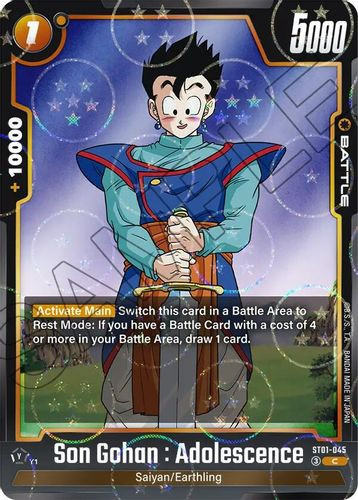 [ST01-045](C) Son Gohan : Adolescence {Alt Foil}