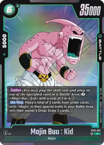 [ST01-037](R) Majin Buu : Kid {Foil}