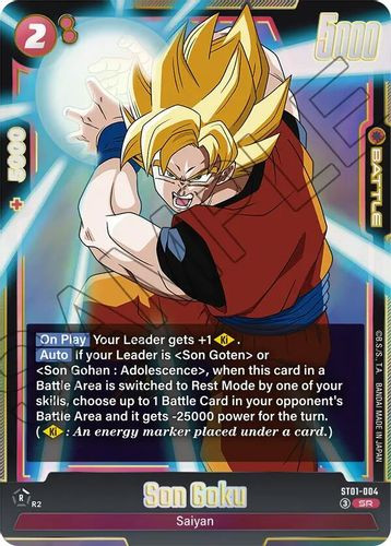 [ST01-004](SR) Son Goku {Foil}
