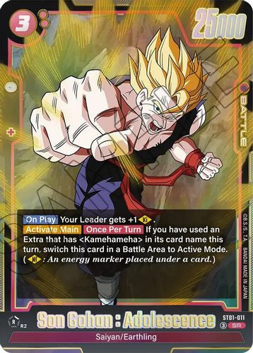 [ST01-011](SR) Son Gohan : Adolescence {Foil}