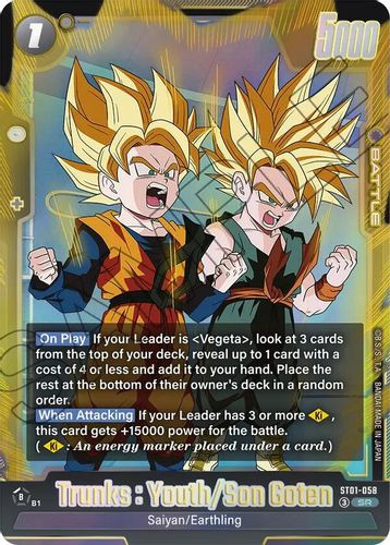 [ST01-058](SR) Trunks : Youth/Son Goten {Foil}
