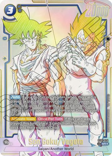 [ST01-024](SR) Son Goku/Vegeta {1 Star Alt Art} {Foil}