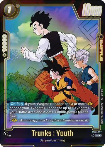 [ST01-057](R) Trunks : Youth {1 Star Alt Art} {Foil}