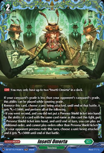 [DZ-BT15/FR38EN](FR) Insetti Omerta (FR)