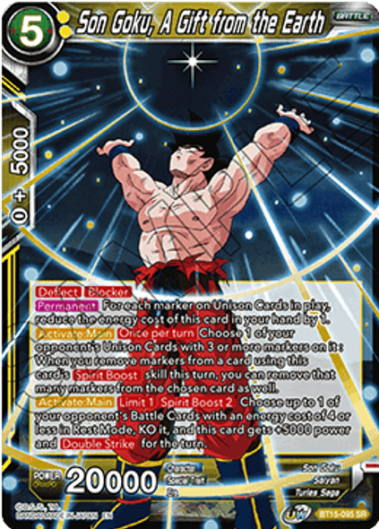 BT15-095SR Son Goku, A Gift from the Earth