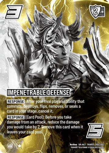 [TK802-204/185](SR-ALT) Impenetrable Defense (Alternate Art) (Foil)