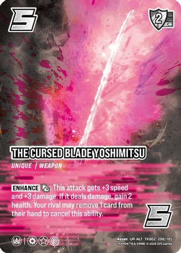 [TK802-208/185](UR-ALT) The Cursed Blade Yoshimitsu (Alternate Art) (Foil)