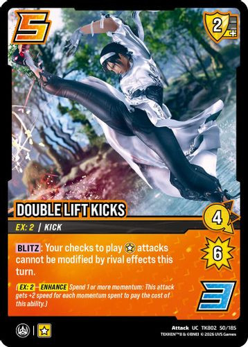 [TK802-050/185](UC) Double Lift Kicks