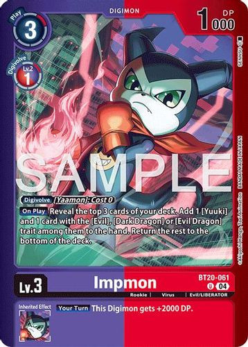 [BT20-061](U) Impmon (Foil)